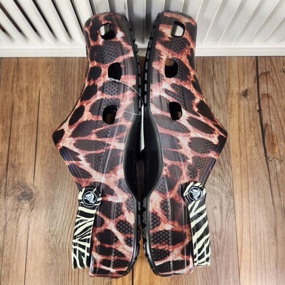 CROCS Classic Animal Remix Clog 207840-0ZR Mens Sz 13 Leopard Zebra Print Shoes main image 10